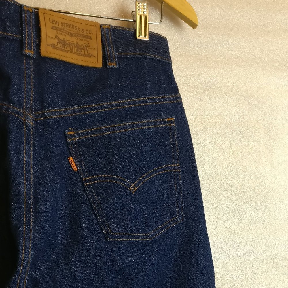 LEVIS Orange Tab RARE Arcuate 100%Cotton Blue Dry Jeans 31X32 Collectors Vintage